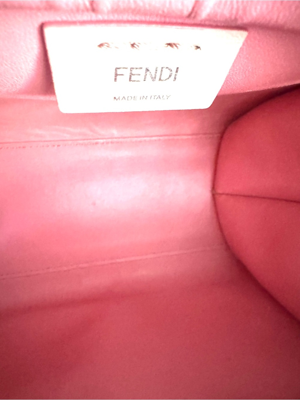 FENDI Petite 3Jours Pink Leather Satchel Crossbody COA - Picture 10 of 13